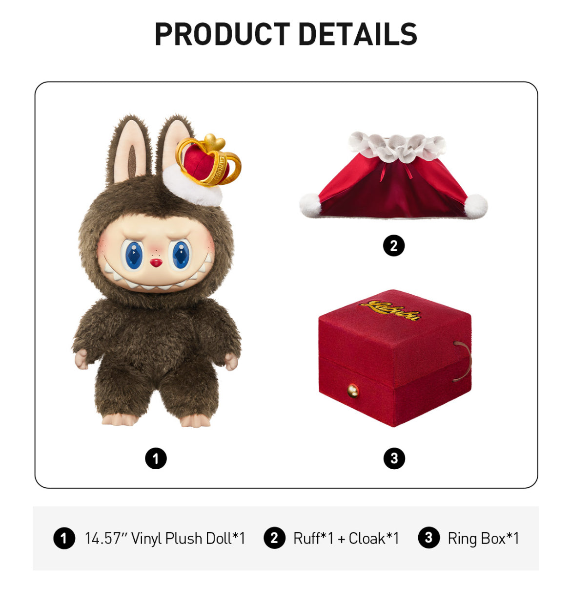THE MONSTERS Let's Checkmate Series-Vinyl Plush Doll