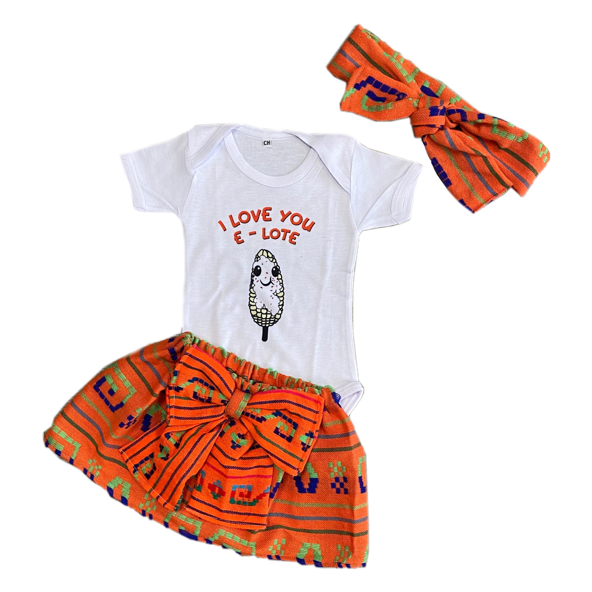 I Love You E-Lote Baby Outfit