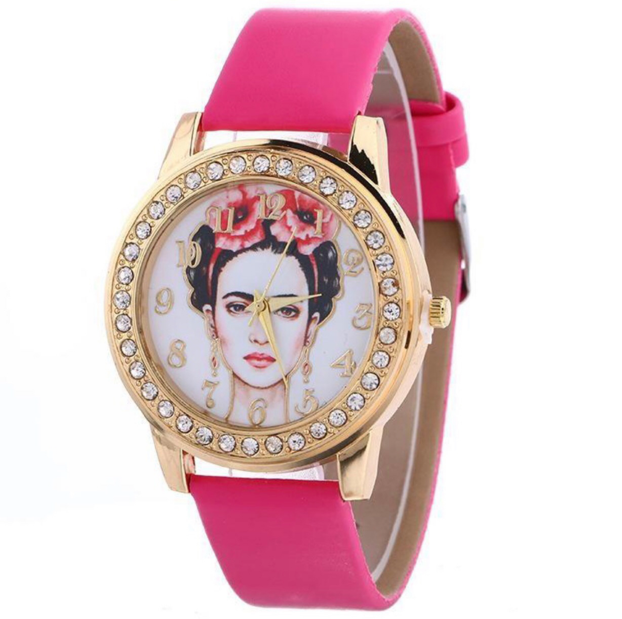Frida #4 Watch (Pink Band)